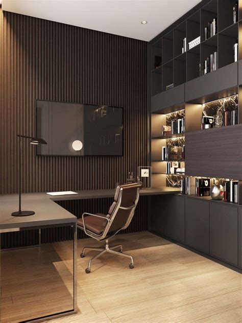 Old Podol Apartment Modern Home Offices Modern Office Interiors