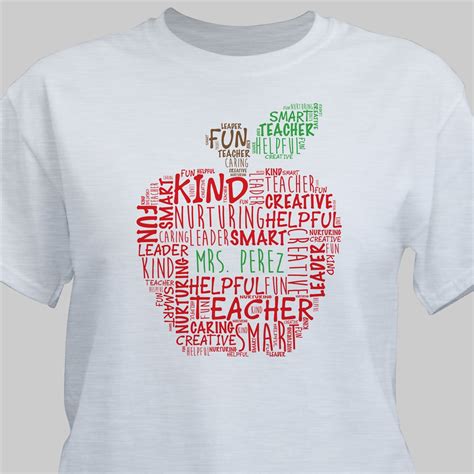 Teacher Personalized T Shirt Teachers Apple Shirt Tsforyounow