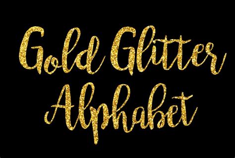 Printable Gold Glitter Letters Printable Word Searches