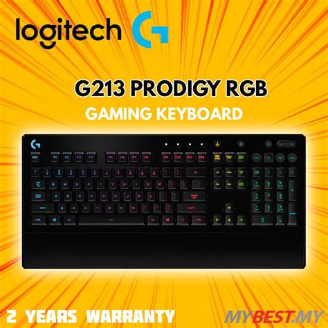 Logitech G213 Prodigy Rgb Gaming Keyboard