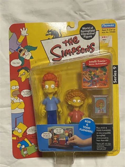 Playmates 2002 Simpsons Series 9 Rod And Todd Flanders Action Figure