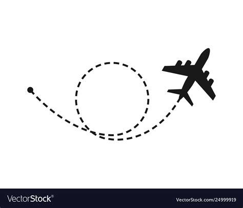 World Travel And Tourism Concept Airplane Flying Vector Image