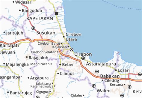 Mapa Michelin Cirebon Plano Cirebon Viamichelin