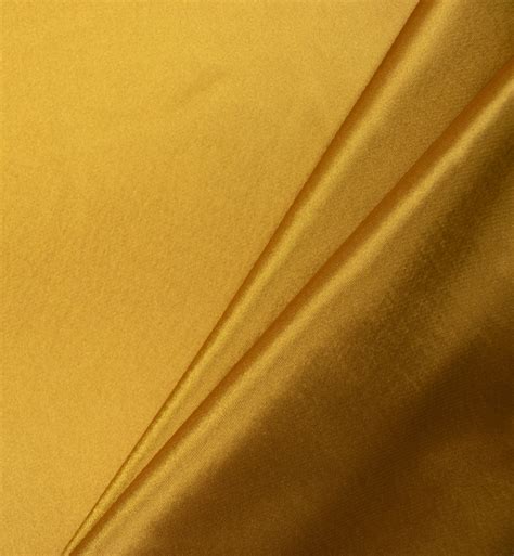 Plain Gold Silk Satin Fabric Zuraiq Textiles