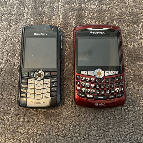 Set Of 2 Blackberry Phones Atandt And Cingular Wbatteries Chargers And Headphones Ebay