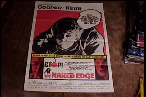 THE NAKED EDGE Original Movie Poster 1961 Gary Cooper Deborah Kerr 21
