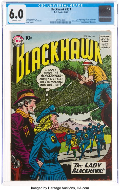 The Elusive Dc Comics Debut Of Lady Blackhawk Up For Auction
