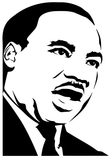Martin Luther King Jr Silhouette Modified Permaclipart