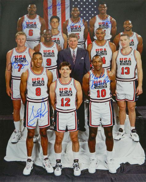 Ending thursday at 3:04pm pst. 1992 Team USA Signed Olympic Men's Basketball 'Dream Team ...