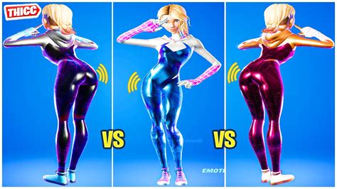 fortnite gwen stacy skin unmasked super level style showcase thicc 🍑😍😘🔥 youtube