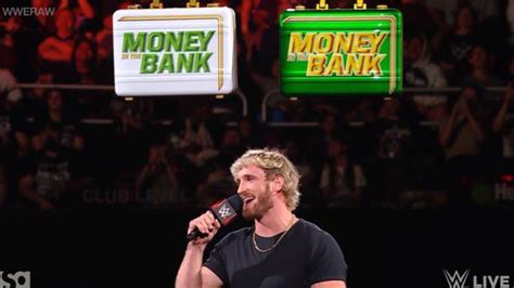 Logan Paul Announces Hell Be In Wwe Mens Money In The Bank Ladder Match