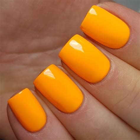 neon orange nail polish livoliv cosmetics nail varnish carnival