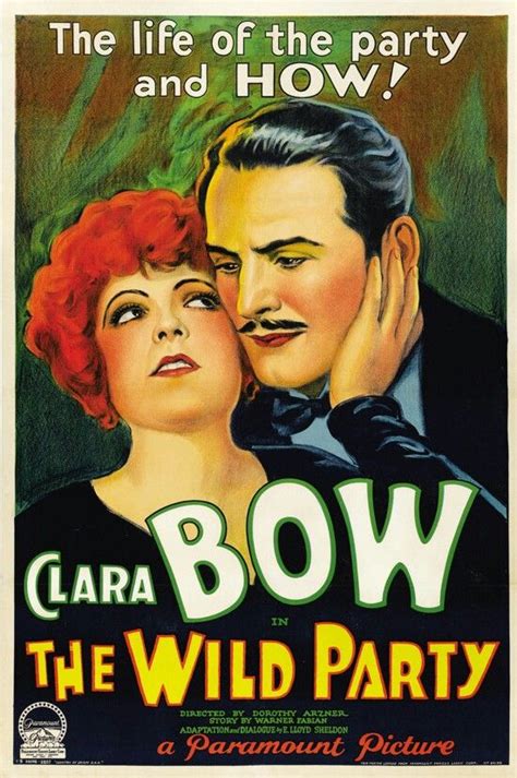 1920 s movie poster a 1920s movie poster for the clara bow movie the wild party which was