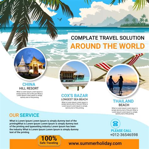 Travel And Tour Ads Template Postermywall