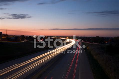Interstate At Night Stock Photo Royalty Free Freeimages