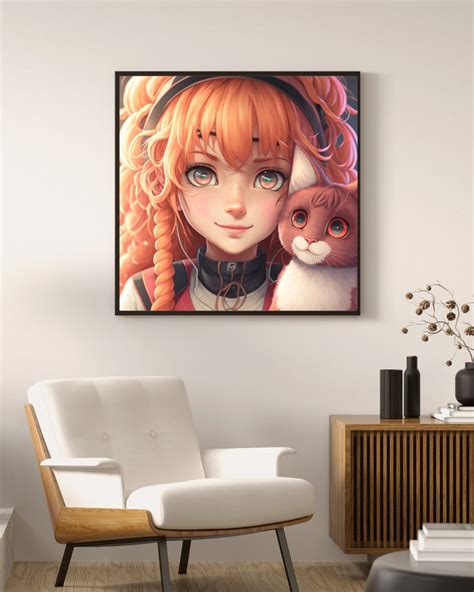 Buy Anime Girl Print Waifu Print Anime Girl Wall Art Anime Girl Online