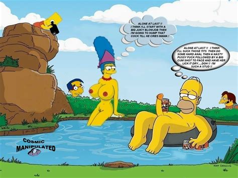 Post 222268 Bart Simpson Cosmic Homer Simpson Marge Simpson Milhouse Van Houten Nelson Muntz