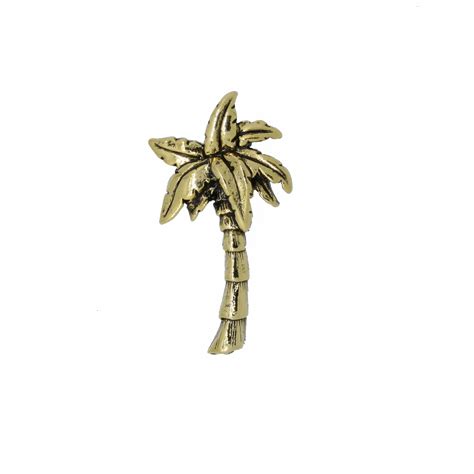 Palm Tree Gold Lapel Pin Lapelpinplanet