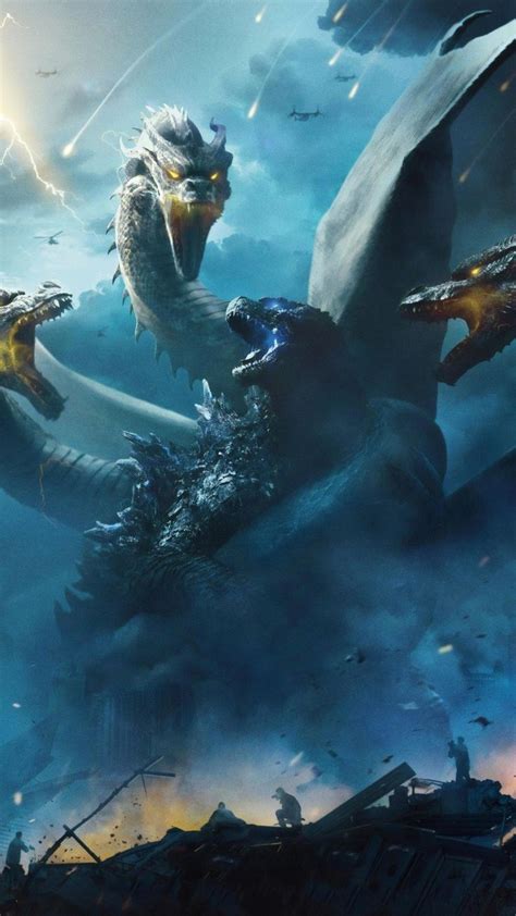 2021 godzilla vs kong movie 4k wallpapers. 1080x1920 2019 movie, Godzilla: King of The Monsters, Dragon vs Godzilla, poster wallpaper ...