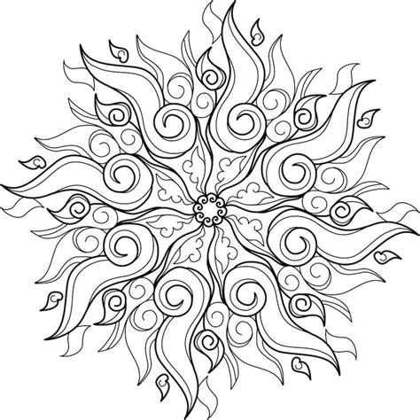 New detailed mandala coloring pages. Die 36 besten Bilder zu Mandala auf Pinterest | Disney ...