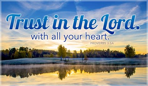 Free Trust in the Lord with All Your Heart! eCard - eMail Free