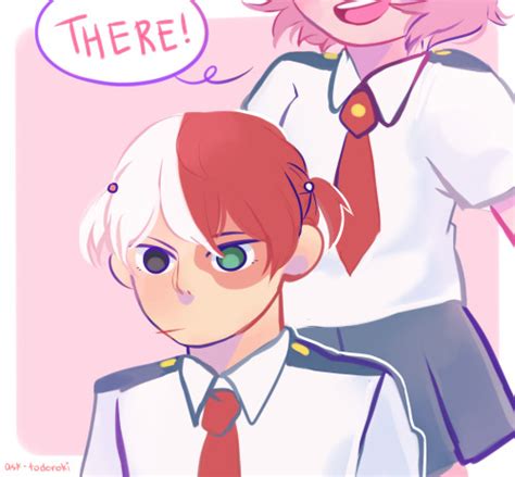 Class 1 A I Want Todoroki With Cute Little Ponytails
