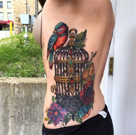 47 Delightful Bird Cage Tattoos That Will Absolutely Make Your Day