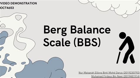 Berg Balance Scale Bbs Assessment Youtube