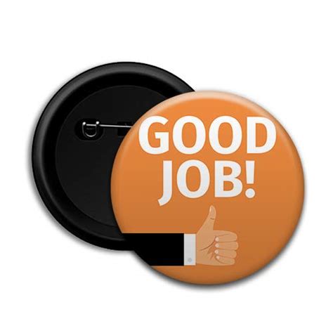 Buy Employee Of The Month Good Job Badge Round Button Badge Dot