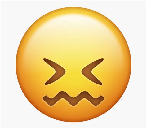 Confounded Emoji Png Transparent Background Sad Emoji