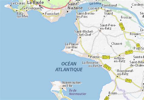 Michelin La Plaine Sur Mer Map Viamichelin