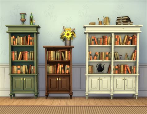 Mod The Sims Caress Bookcases Sims House Sims 4 Sims 4 Cc Furniture
