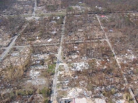 Total Devastation Following Hurricane Katrina Waveland Mississippi