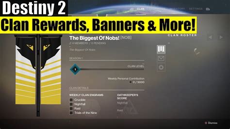 Destiny 2 Clans Are Live Clan Banner Rewards Powerful Gear Drops