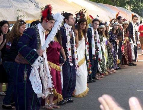 Assyrian Traditional Dancing With Assyrian Traditional Clothing