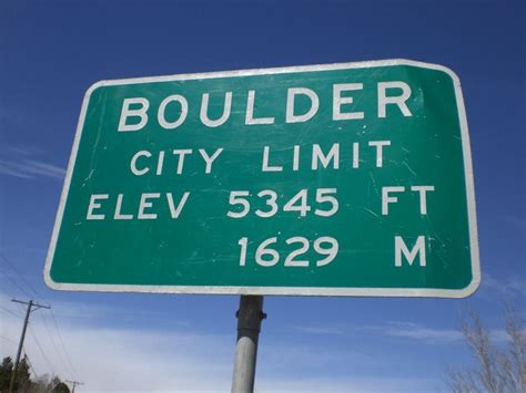 Boulder City Bouldering Boulder City City Sign
