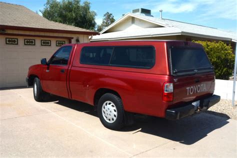 Toyota T100 Pickup Truck With Camper Shell And Bed Liner