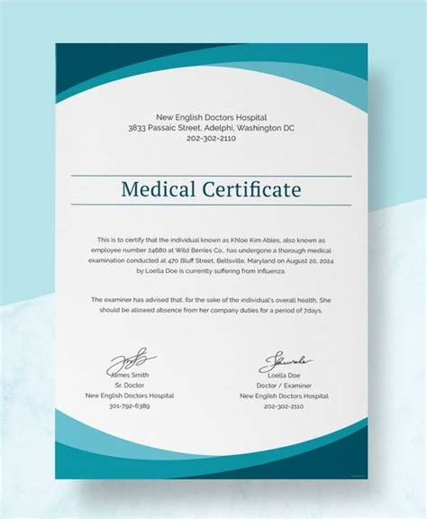 36 Useful Medical Certificates To Download Sample Templates