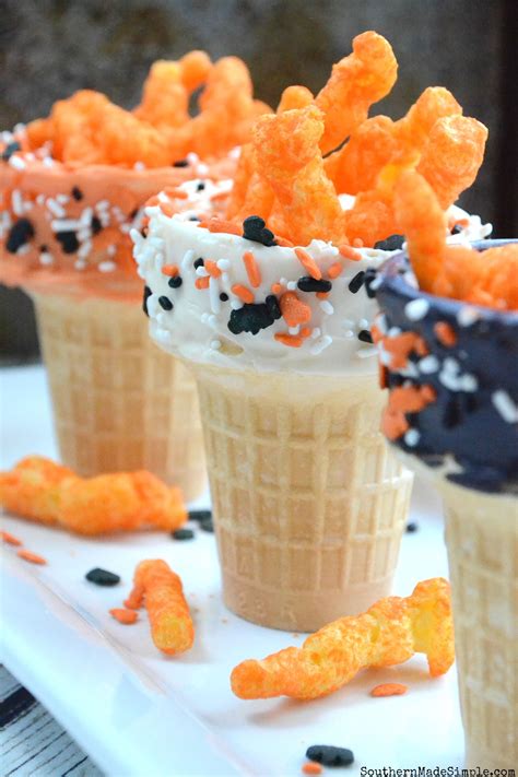 Halloween Ice Cream Cone Snack Cups Southern Made Simple Halloween