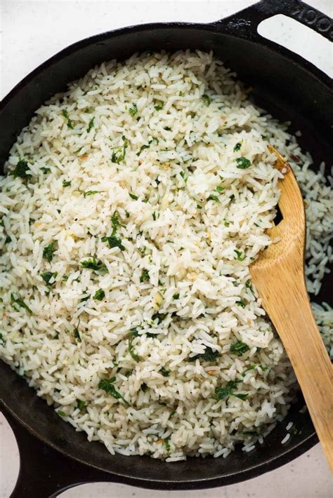 Herbed Garlic Butter Rice The Flavours Of Kitchen