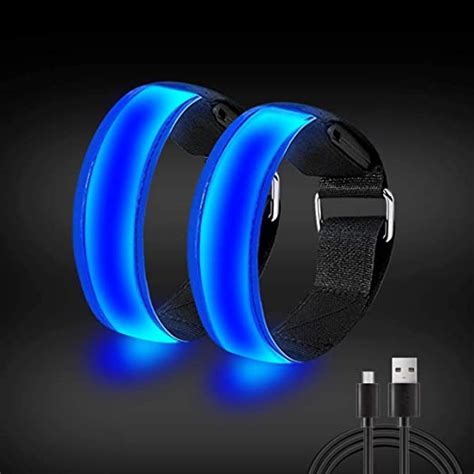 Led Armband 2 Pack Rechargeable Running Light For Runners High