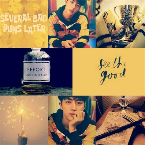 Not My Photos But This Is My Edit Jin Hufflepuffaesthetic
