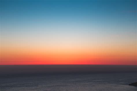 Wallpaper Horizon Sea Sunset Sky Hd Widescreen High Definition