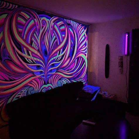 Black Light Tapestry Wall Hangings Carynpritchard