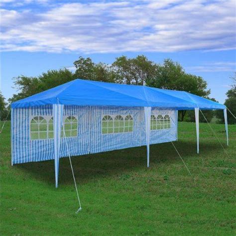 10 x 20 ft heavy duty carport 8 steel legs. Amazon.com : 10' x 30' Wedding Tent BLUE - Party Gazebo Pavilion Catering Carport Shelter - By ...