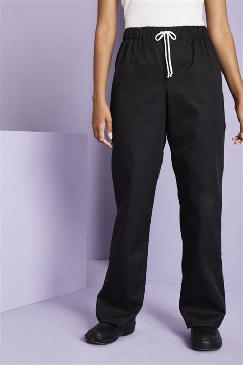 Unisex Lightweight Scrub Trousers Black Simon Jersey
