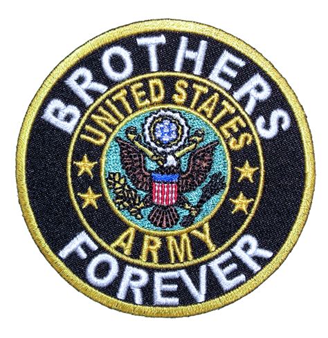 Patriotic Brothers Forever Us Army Biker Patch Quality Biker Patches