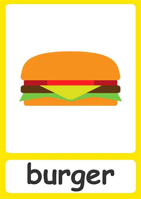 Food Flashcards For Kids 6bd