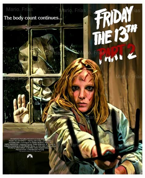 Movie Poster Friday The 13th 1980 24x36 Classic Horror Movies Friday The 13th Jason Horror