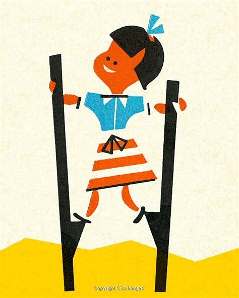 Stilt Illustrations Unique Modern And Vintage Style Stock Illustrations For Licensing Csa Images